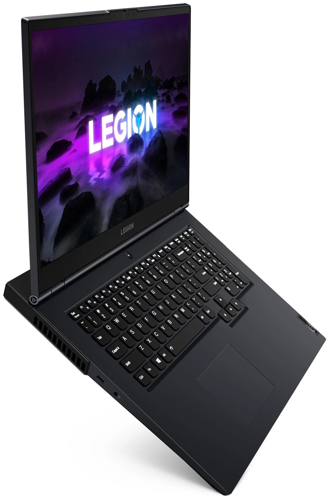 173 Ноутбук Lenovo Legion 5 17ACH6H 1920x1080 AMD Ryzen 5 5600H 33 ГГц RAM 16 ГБ SSD 512 ГБ HDD NVIDIA GeForce RTX 3060 Windows 11 Home 82JY00FARU Phantom Blue
