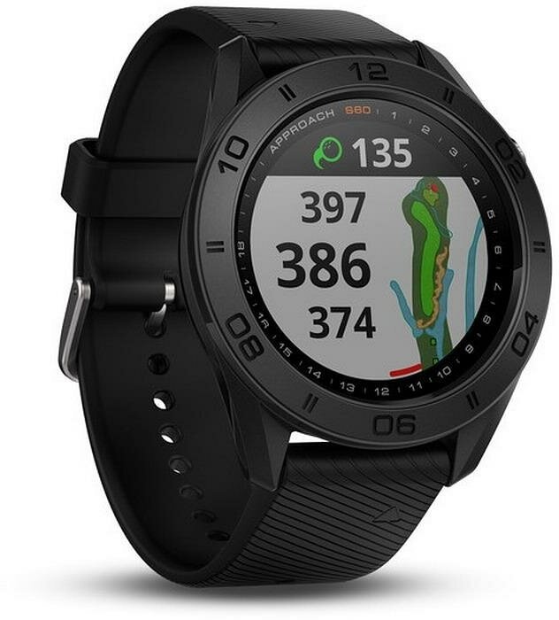 Умные часы для гольфа Garmin Approach S60 (Black with Black Band) 010-01702-00