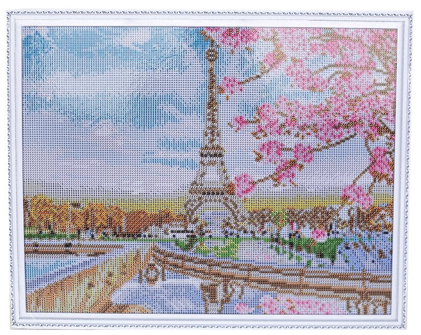 Алмазная вышивка lg194 «Цветущий Париж» Цветной - фото №12
