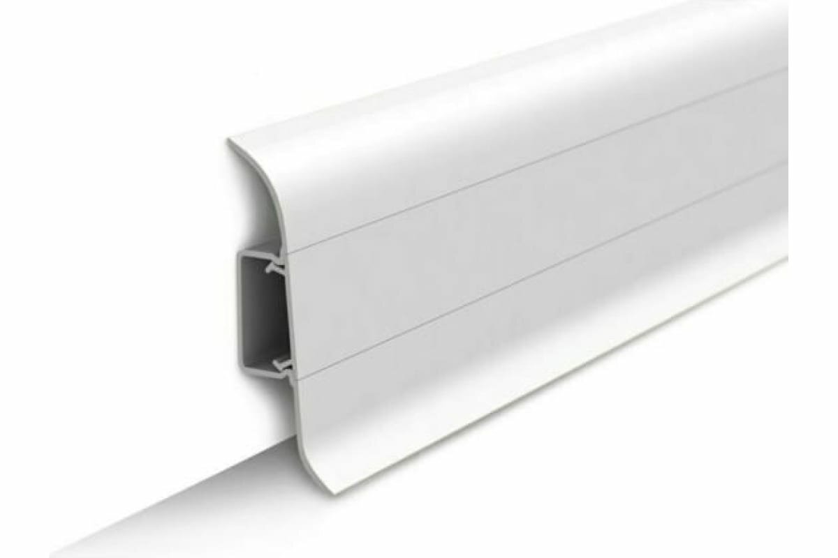 Плинтус напольный Ideal Классик 001 Белый, 1шт (длина 2,2м) - фотография № 4
