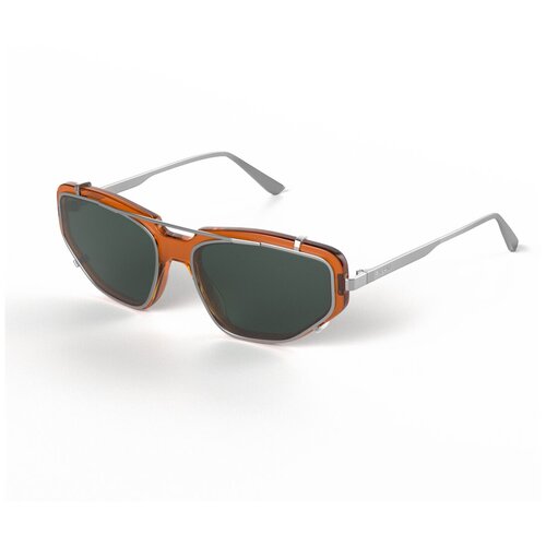 Солнцезащитные очки FAKOSHIMA, авиаторы, поляризационные, оранжевый