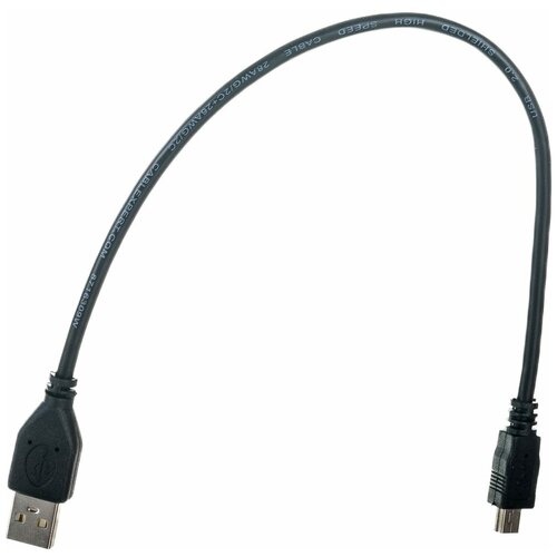 Mini USB кабель Cablexpert CCP-USB2-AM5P-1 0.3m кабель usb2 0 am minib cablexpert ccf usb2 am5p феррит позолоченные разъемы 1 8 метра