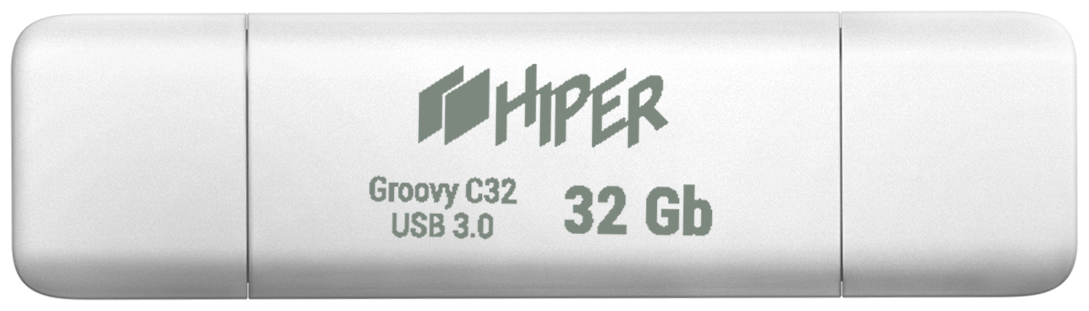 Накопитель HIPER USB3.0 + USB Type-C 32GB Groovy C32