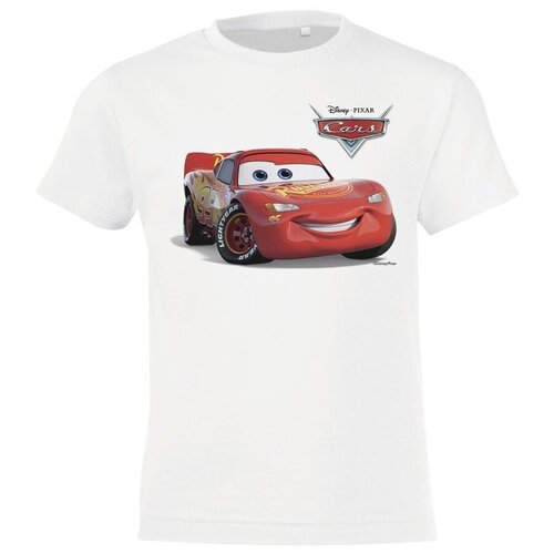 фото Футболка детская lightning mcqueen, белая, на рост 96-104 см (4 года) disney by 111