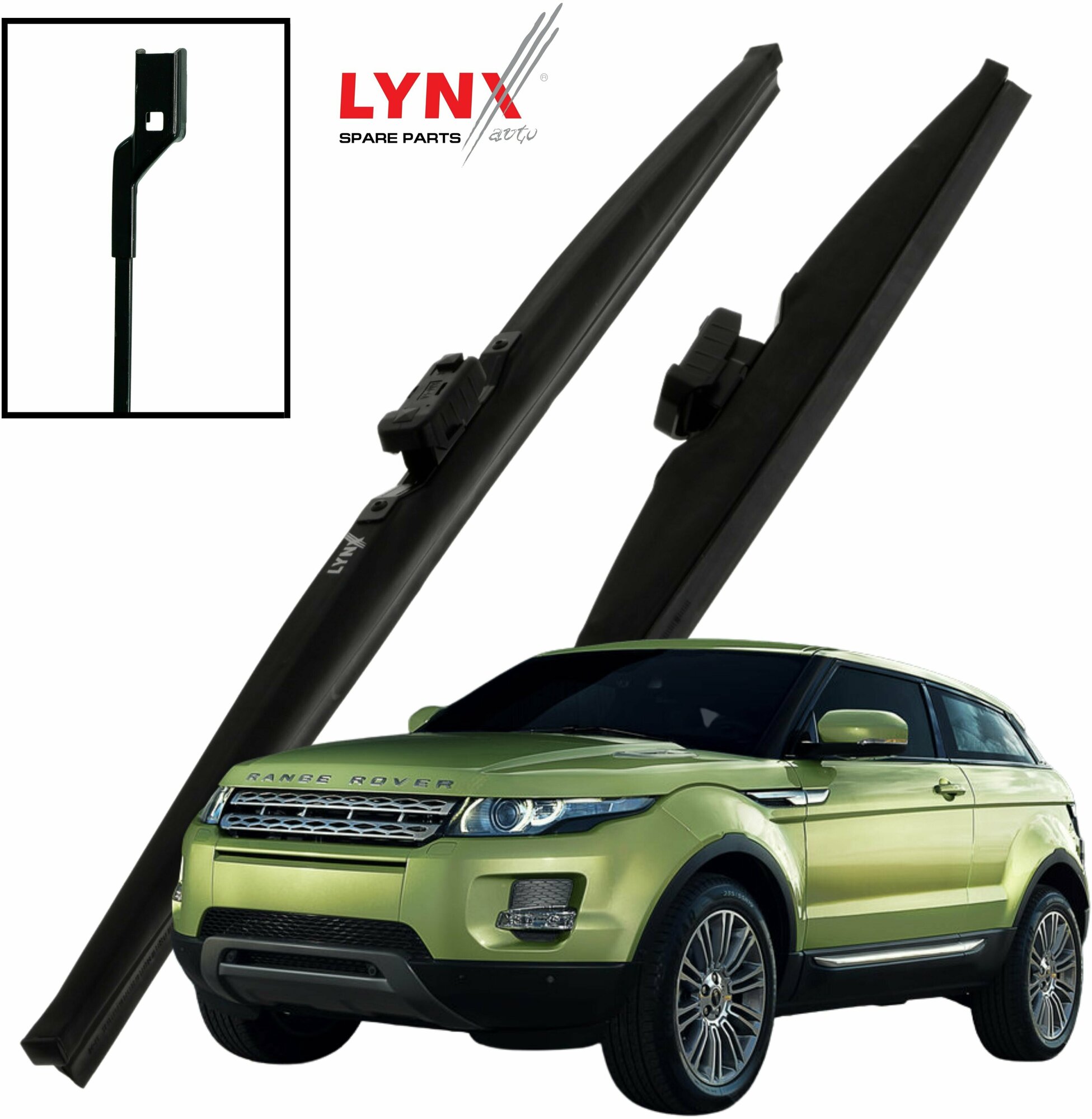 Дворники Land Rover Range Rover Evoque (1) L538 Ленд Ровер Рендж Ровер Эвок 2011 2012 2013 2014 2015 Щетки стеклоочистителя зимние 600мм-530мм к-т 2шт