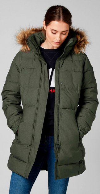 Парка  Helly Hansen, размер XS, зеленый