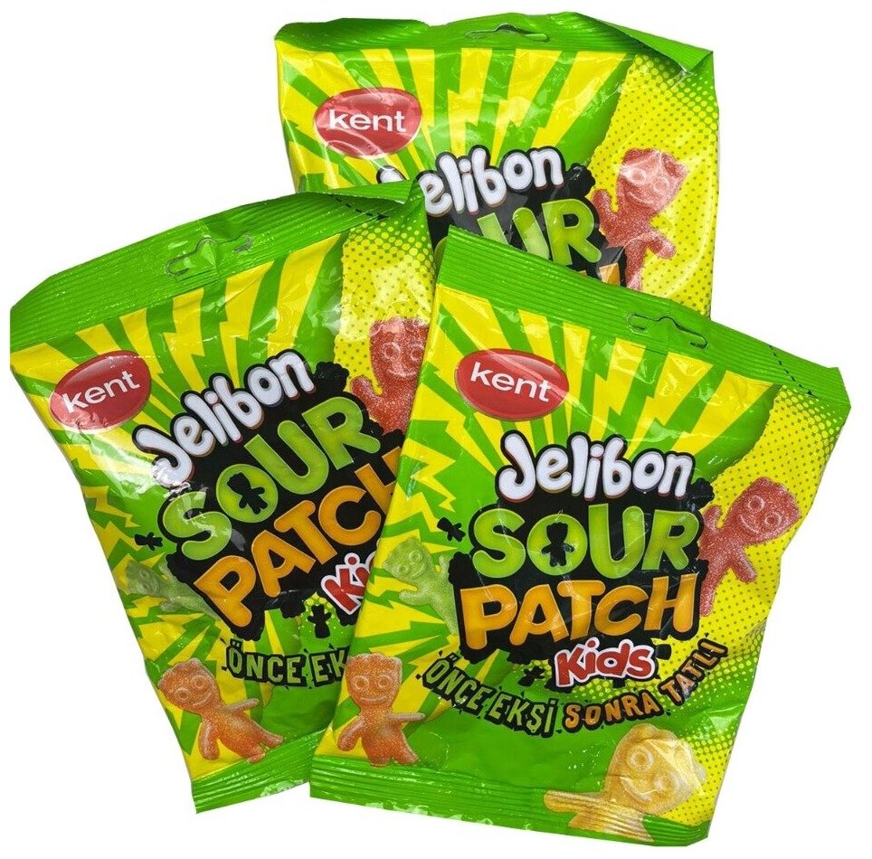 Мармелад KENT Jelibon Sour Patch Kids 80 г - фотография № 2