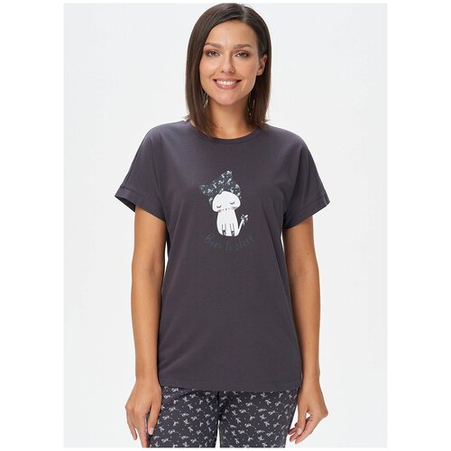 фото Футболка 04, каляев, размер 54, серый