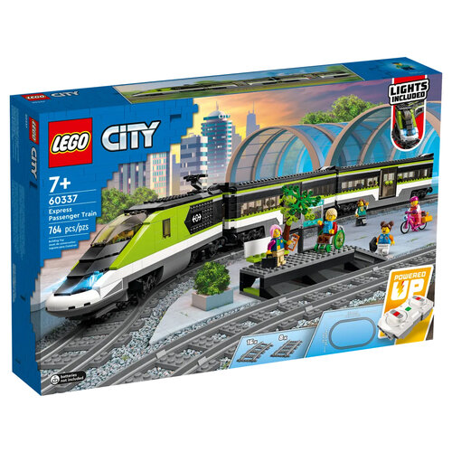 конструктор lego sity пассажирский поезд Конструктор LEGO City 60337 Express Passenger Train, 764 дет.