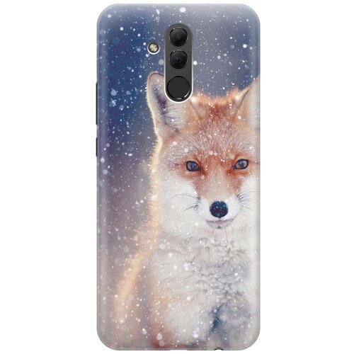 фото Gosso ультратонкий силиконовый чехол-накладка для huawei mate 20 lite с принтом "лисица в снегопад"
