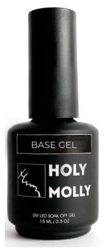 HOLY MOLLY базовое покрытие Base Gel, прозрачный, 15 мл