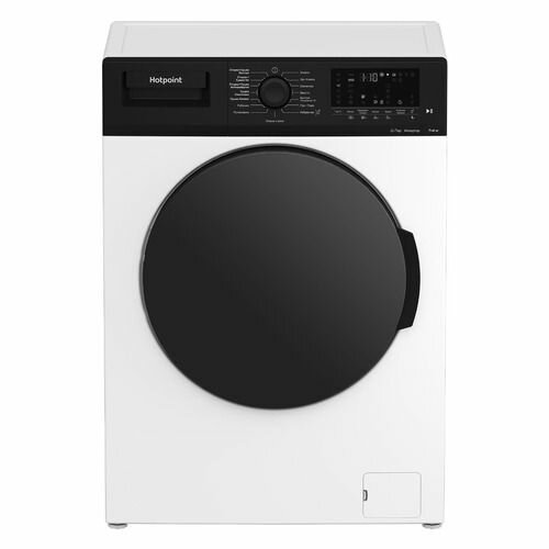 Стиральная машина HOTPOINT WDS 7448 C7S VBW, с фронтальной загрузкой, с паром, 7кг, 1400об/мин, с сушкой, инверторная