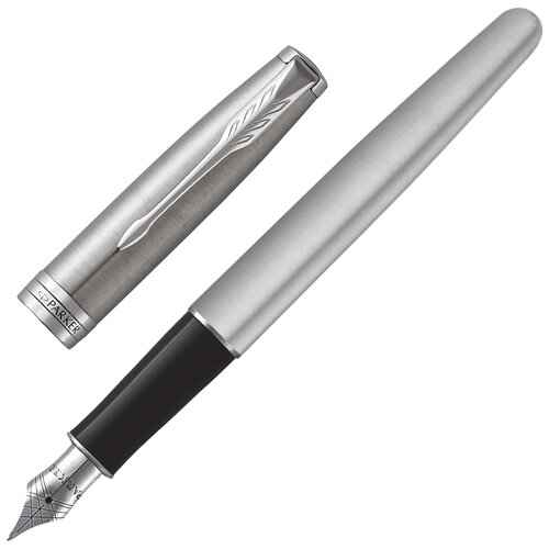 ручка роллер parker sonnet core stainless steel ct корпус серебристый палладиевые детали черная Ручка перьевая PARKER «Sonnet Core Core Stainless Steel CT», корпус серебристый, палладиевые детали, черная, 1931509