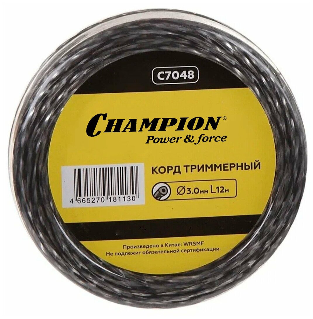 Корд триммерный Tri-twist (3.0 мм 12 м) CHAMPION C7048 15949616