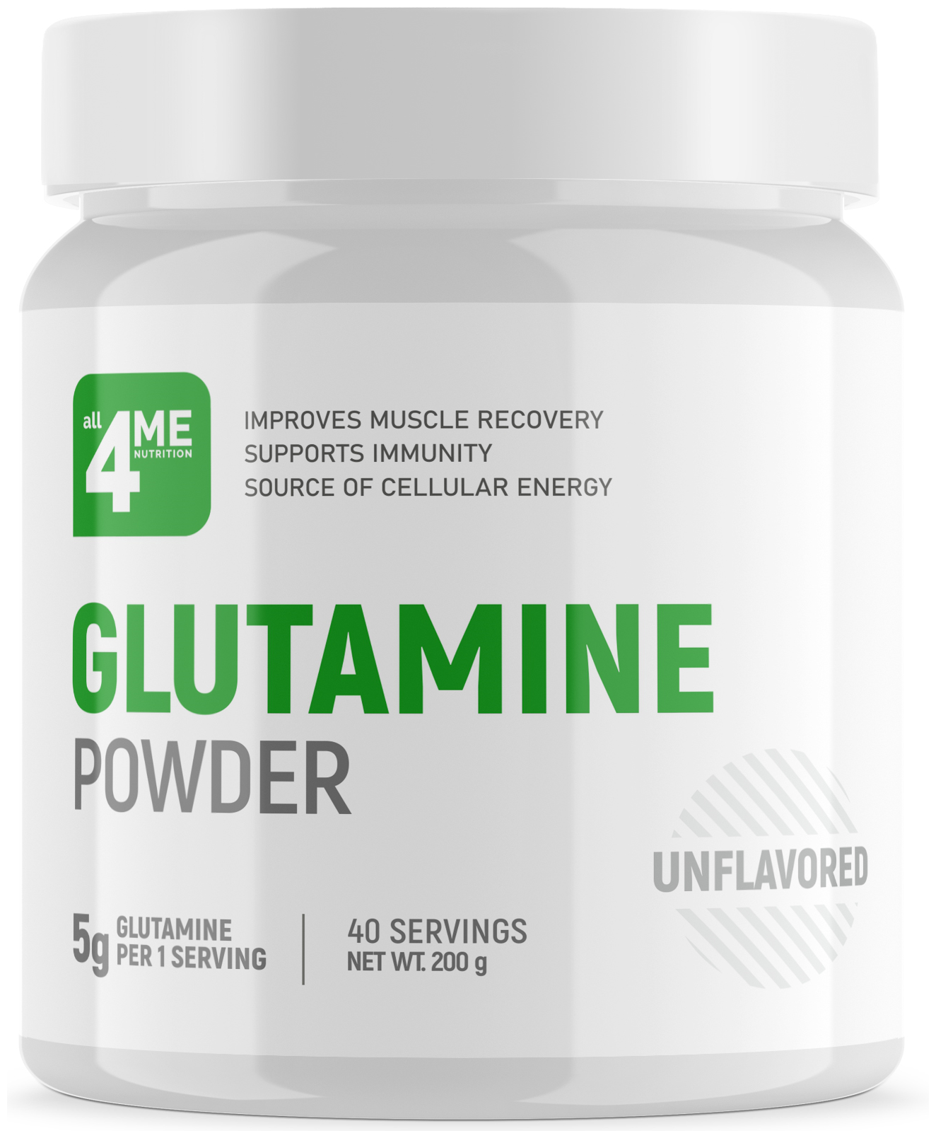 ALL4ME Glutamine (200г) Яблоко