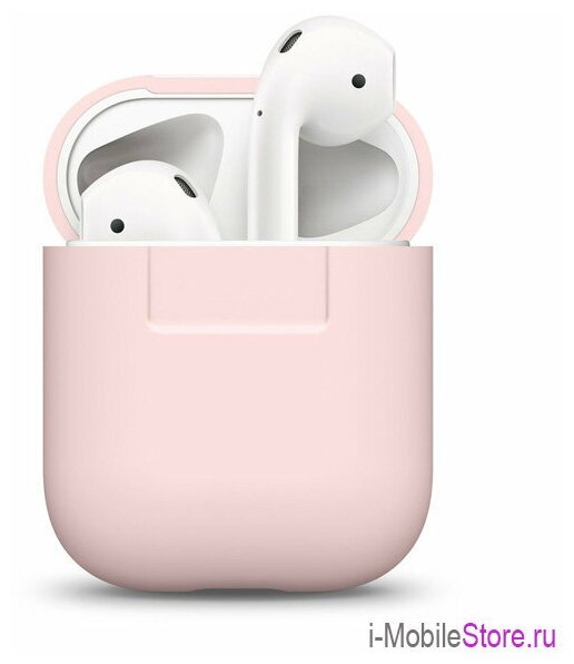 Чехол Elago для AirPods wireless Silicone case Pink