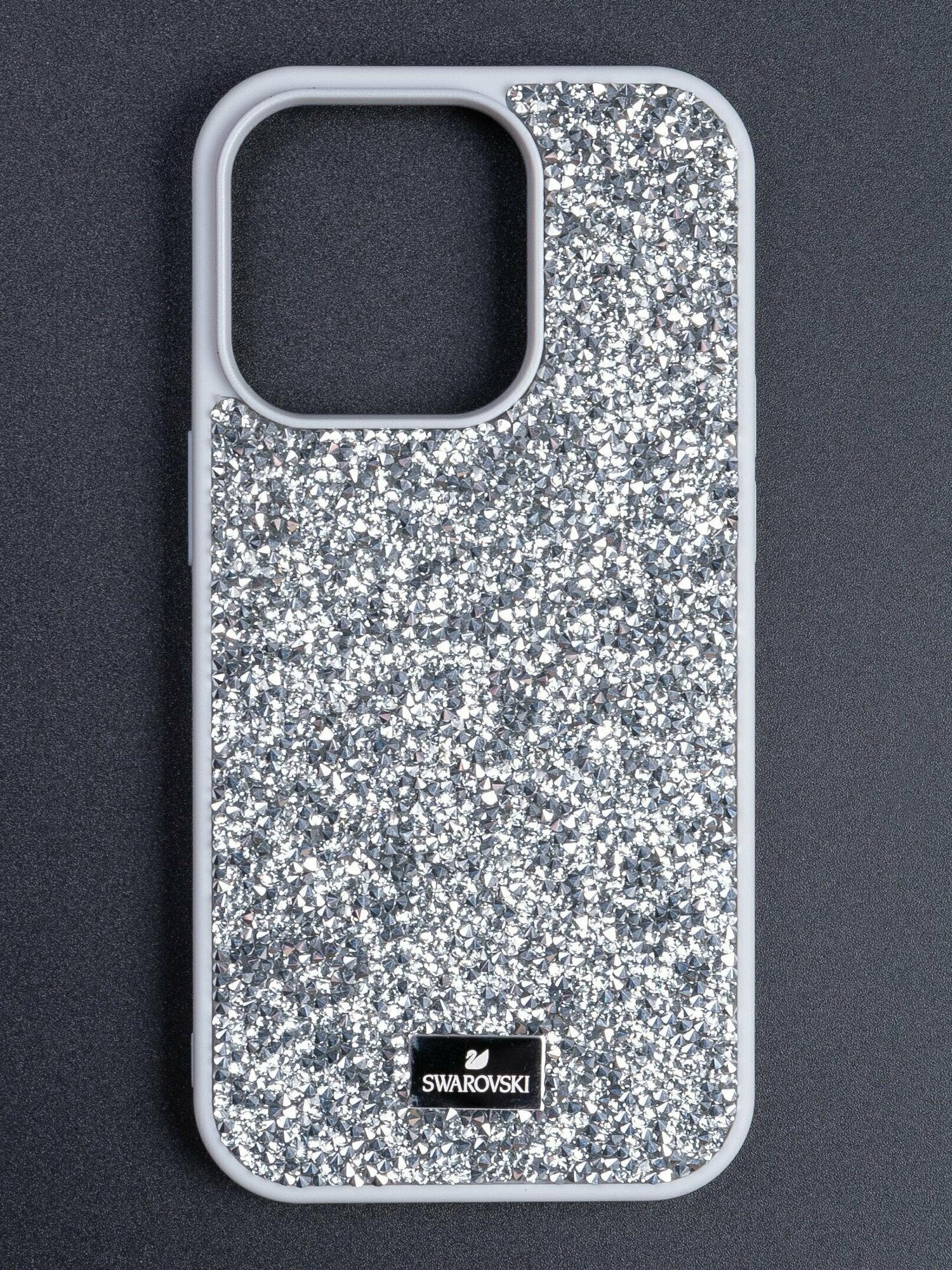 Чехол Swarovski на iPhone 13 Pro Cеребристый