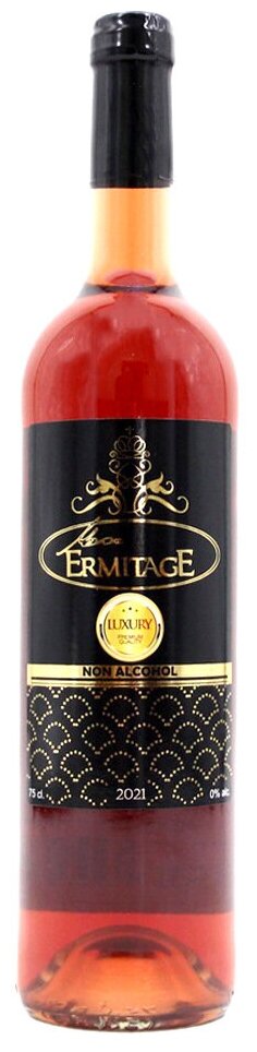 Вино безалкогольное MON ERMITAGE ROSE (Мон Эрмитаж Розовое) сухое, 750 мл