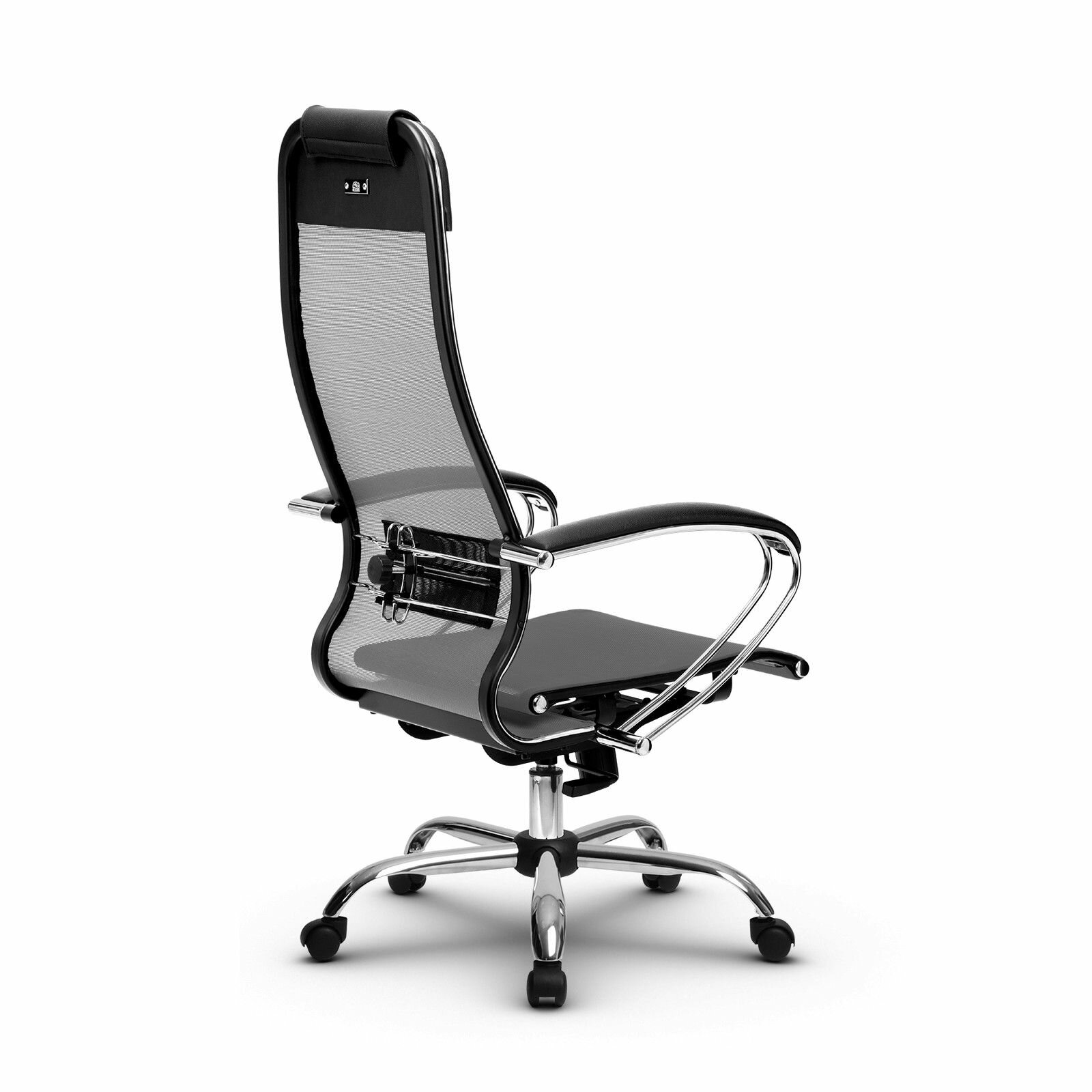 Кресло метта комплект 4, основание хром, серый/серый (МЕТТА-4 MPRU/подл.131/осн.003) - фотография № 3