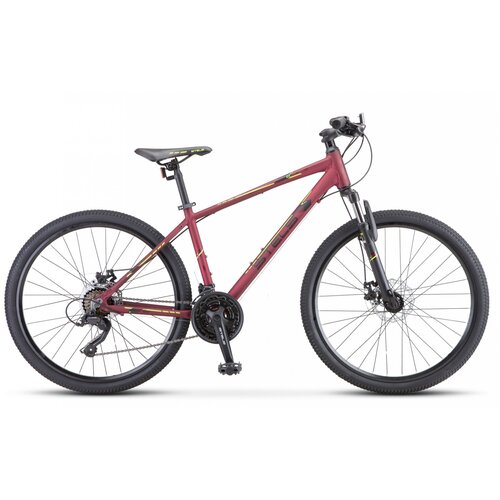 фото Горный (mtb) велосипед stels navigator 590 md 26 k010 (2020) рама 18" бордовый/салатовый