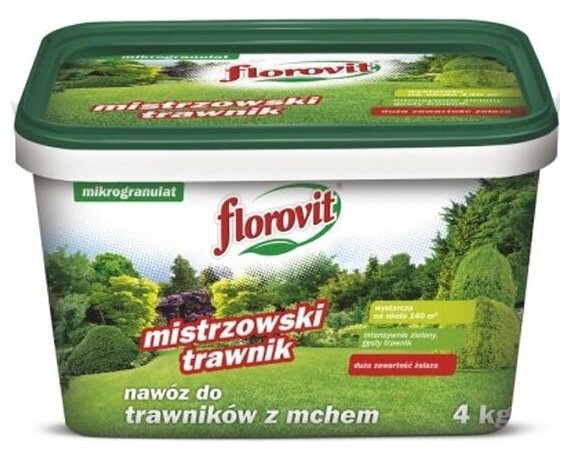 Удобрение "Florovit" гранулированное для газонов с большим содержанием железа 4кг - фотография № 2