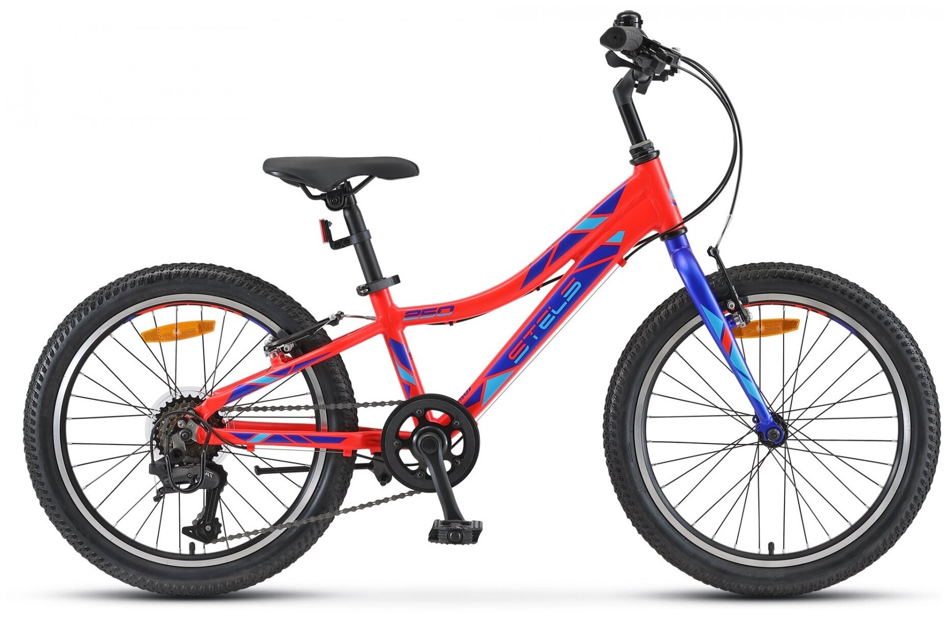 Подростковый горный (MTB) велосипед STELS Pilot 250 Gent 20 V010 (2020) рама 10" Неоновый-красный