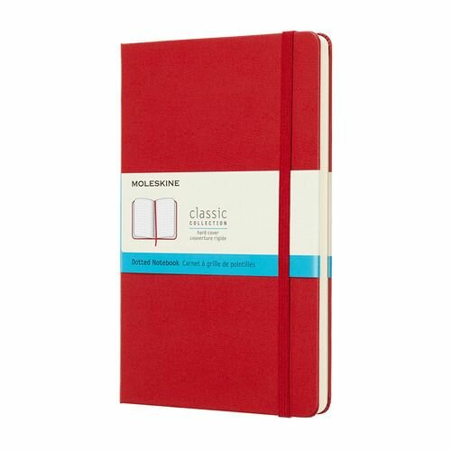 Блокнот Moleskine CLASSIC, 130х210мм, пунктир, 120 листов, красный (QP066F2) - фото №7