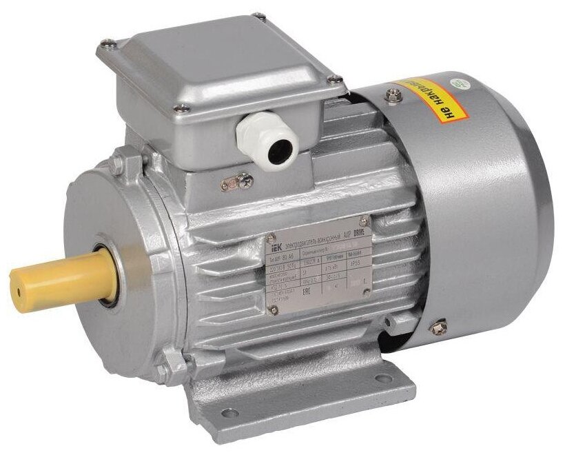 Электродвигатель АИР DRIVE 3ф 80B2 380В 2.2кВт 3000об/мин 1081, IEK DRV080-B2-002-2-3010 (1 шт.)