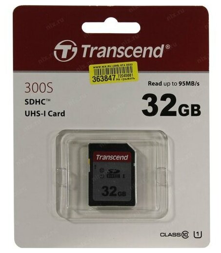 Карта памяти Transcend TS*SDC300S