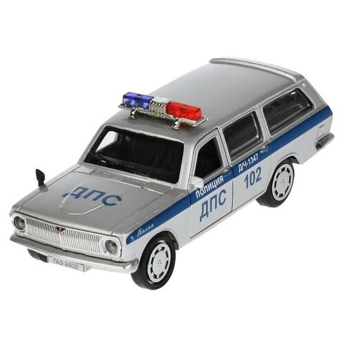 Машина металлическая ГАЗ-2402 «Волга полиция», 12 см, открываются двери и багажник технопарк машинка технопарк газ 2402 волга полиция свет и звук 12 см