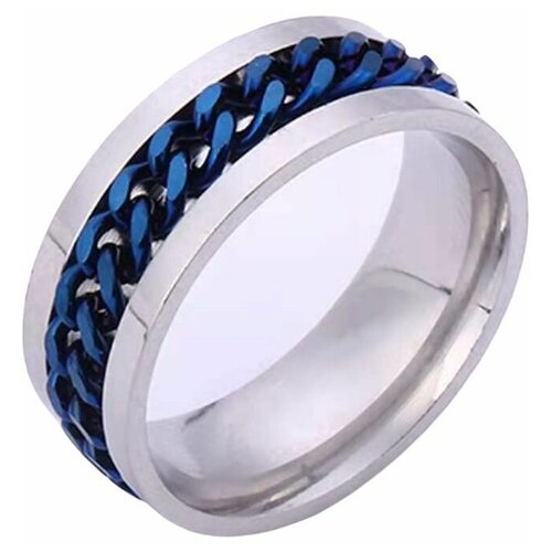 Кольцо-механизм, размер 16, синий кольцо механизм размер 16 синий