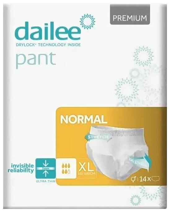 Трусы впитывающие для взрослых Dailee Pant Premium Normal XL 14 шт.