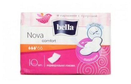 BELLA, Прокладки гигиенические, Nova Comfort, новый дизайн, 10 шт