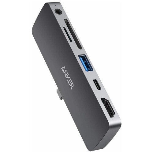 Адаптер ANKER PowerExpand Direct 6-in-1 USB-C PD Media Hub A83620A1 серый