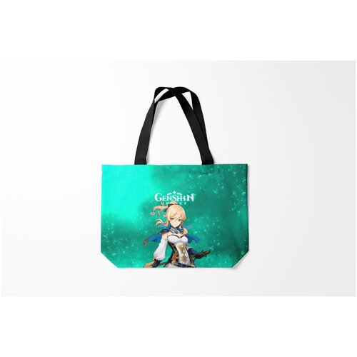 фото Сумка-шоппер / 46х35 см / геймерам / genshin impact джинн из мондштадта jean burnettie