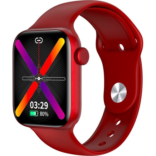 Смарт часы фитнес браслет KingWear LW12 красные 189100₽