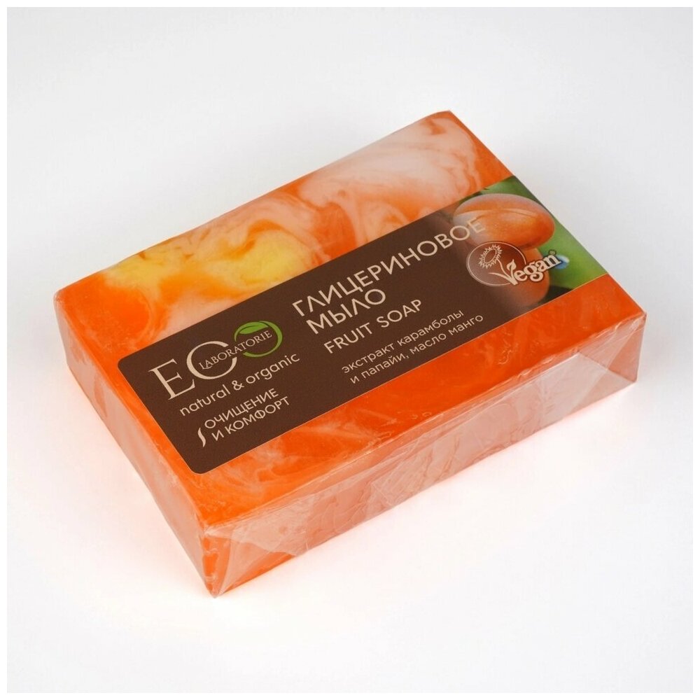 ECO LABORATORIE, Мыло глицериновое, Fruit Soap, 130 г