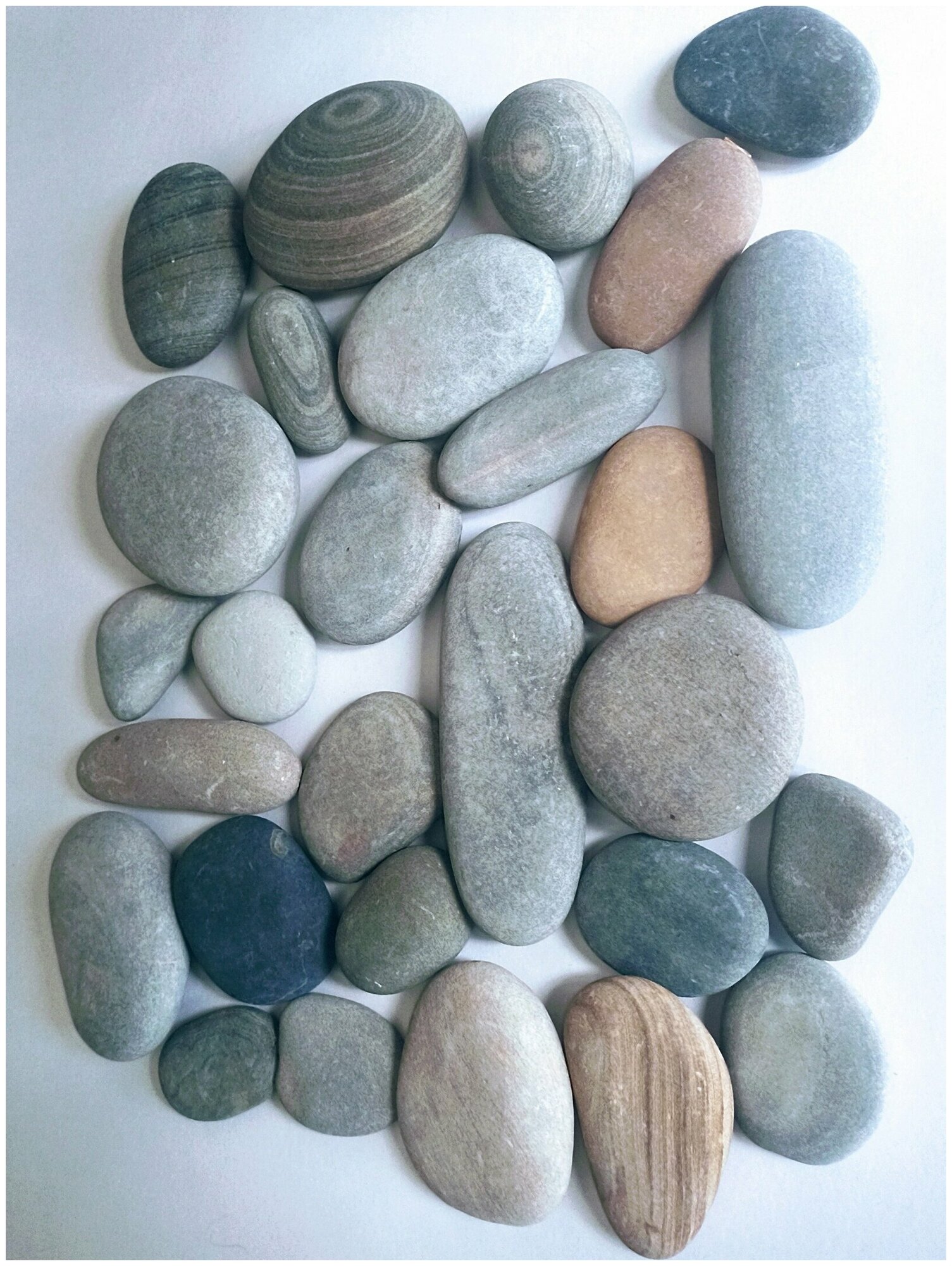 Камень морской / галька / микс / ассорти / валун / черноморская галька /натуральный камень - фотография № 2