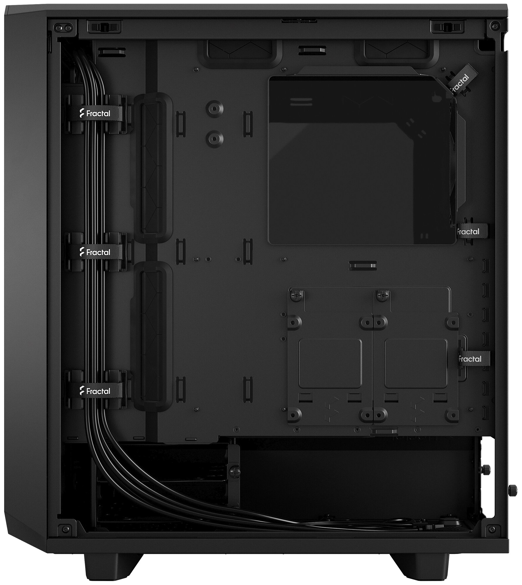 Корпус ATX Fractal Design FD-C-MES2C-02 черный, без БП, стенка из закаленного стекла, USB Type-C, 2*USB 3.0, audio - фото №10