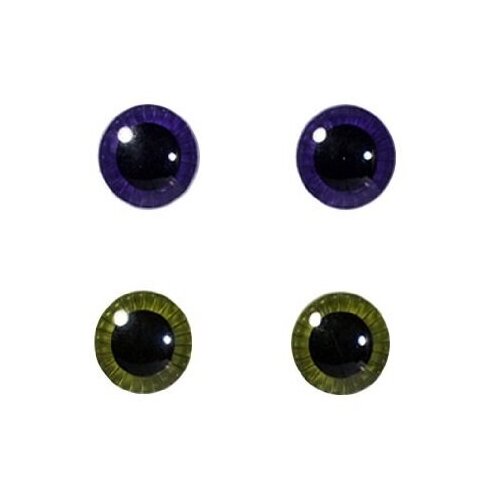Pullip Groove Аксессуары для кукол Пуллип (Pullip) - Глаза для Пуллип - фиолетовые и зеленые
