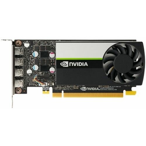 Видеокарта PCI-E nVidia T1000 (900-5G172-2250-000) 4GB GDDR6 129bit 12nm 1065/10000MHz 4*mDP RTL