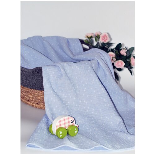 Детская пеленка текстильная муслиновая для малыша 90 на 130см Многоразовая Для новорожденных