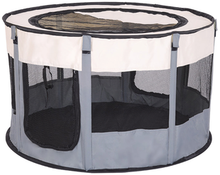 Переноска для животных ZooWell Home (манеж) размер M, серый 90х60 см