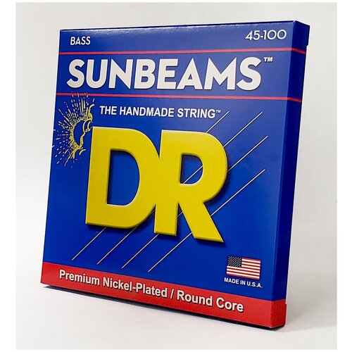 DR NMLR-45 - SUNBEAM™ - струны для 4-струнной бас-гитары, никель, 45 - 100 струны для бас гитары dr string nmr 45 sunbeam