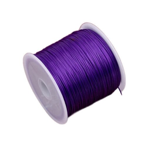 Резинка для браслета 25 м, диаметр 0,3 мм (фиолетовый)