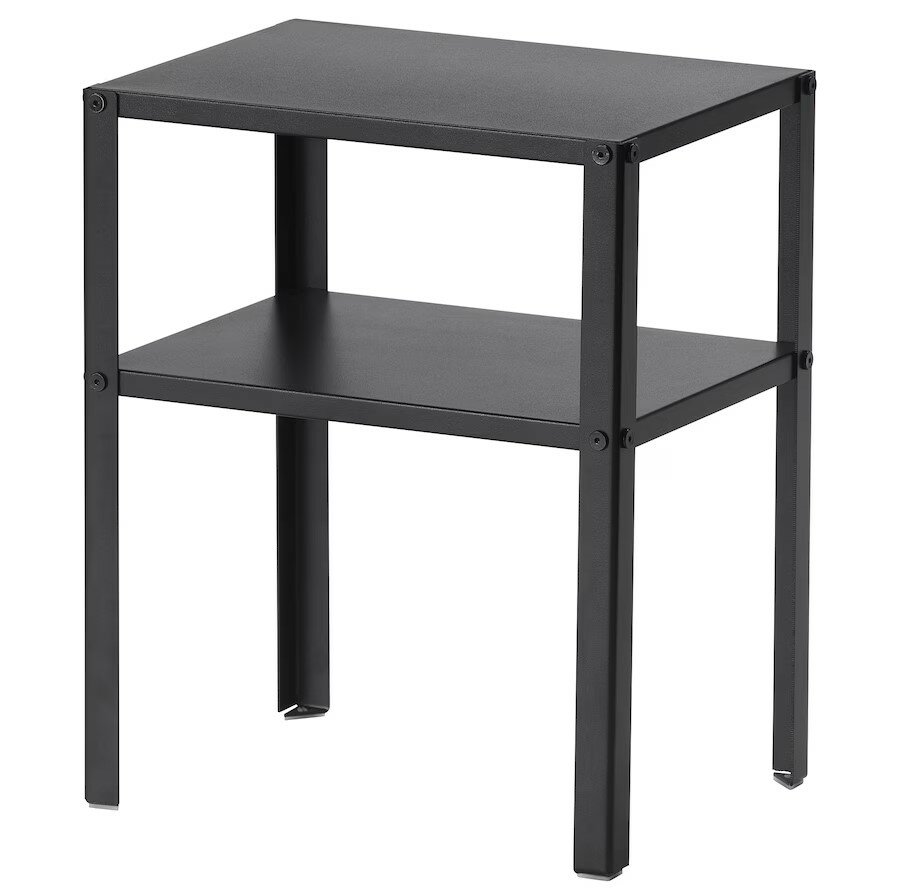 Прикроватная тумбочка IKEA KNARREVIK 37x28см черная