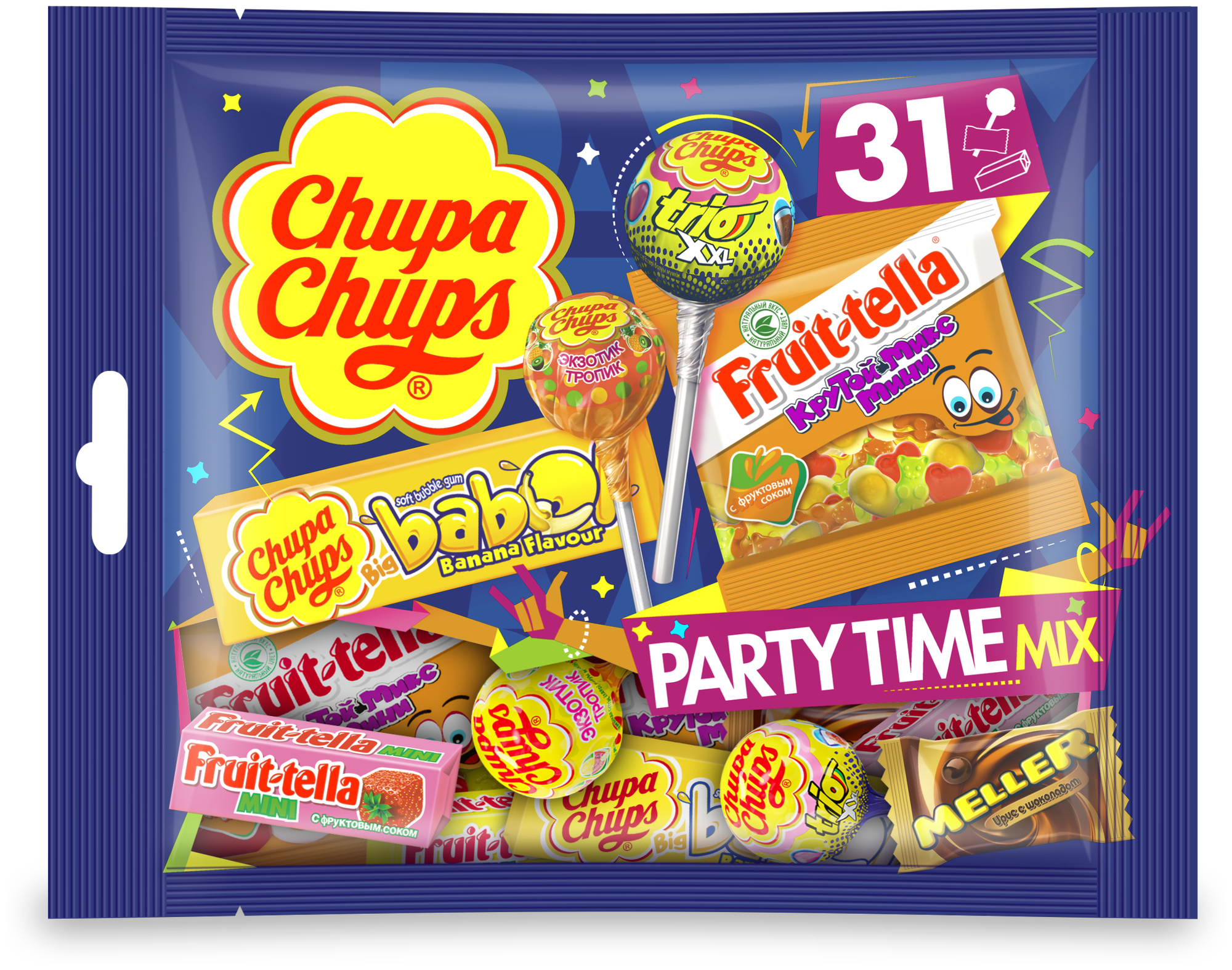Подарочный набор Chupa Chups PARTY TIME MIX 380 г