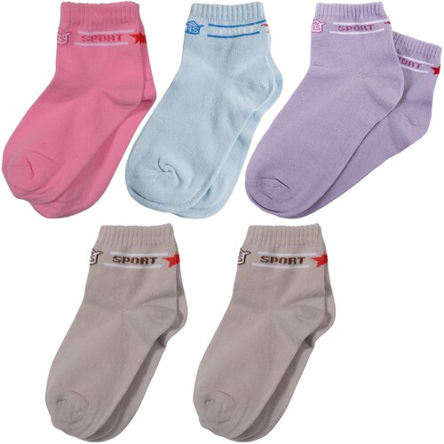 Носки RuSocks 5 пар, размер 14-16, розовый, голубой носки rusocks 5 пар размер 16 розовый голубой