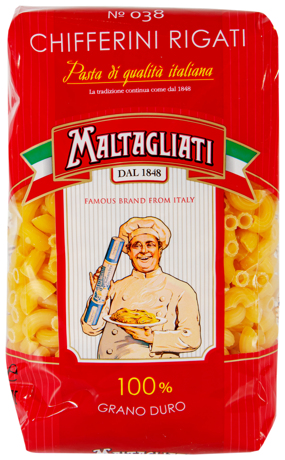 Макаронные изделия Maltagliati Chifferi rigati № 038 450 г - фотография № 2
