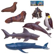 Игровой набор ABtoys Юный натуралист Фигурки морских животных, 6 штук PT-01291
